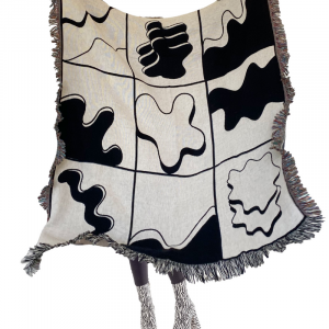 Amoeba Woven Throw Blanket