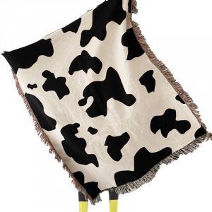 Cowgirl Woven Throw Blanket