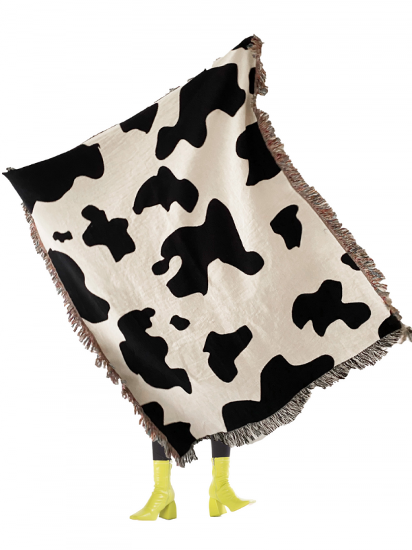 Cowgirl Woven Throw Blanket