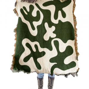 Dancing Shapes Woven Throw Blanket
