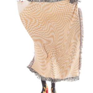 Melted Butterscotch Woven Throw Blanket