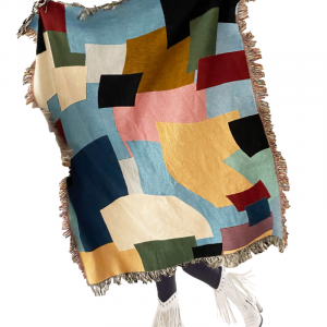 Patchwork Woven Throw Blanket