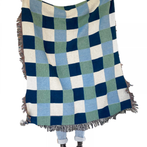 Plaid Woven Throw Blanket