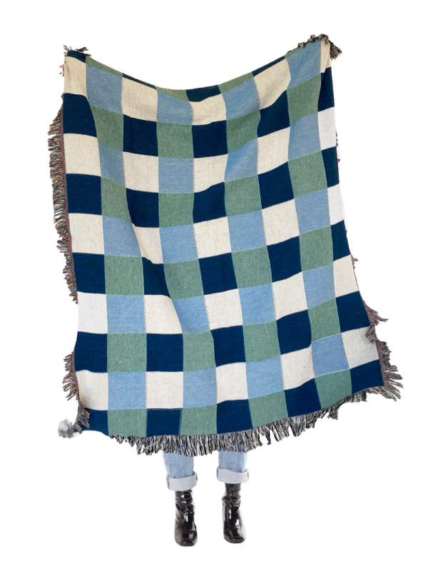 Plaid Woven Throw Blanket