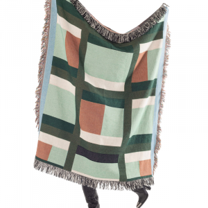 Quilted Woven Throw Blanket