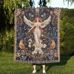 Aphrodite Floral Woven Blanket