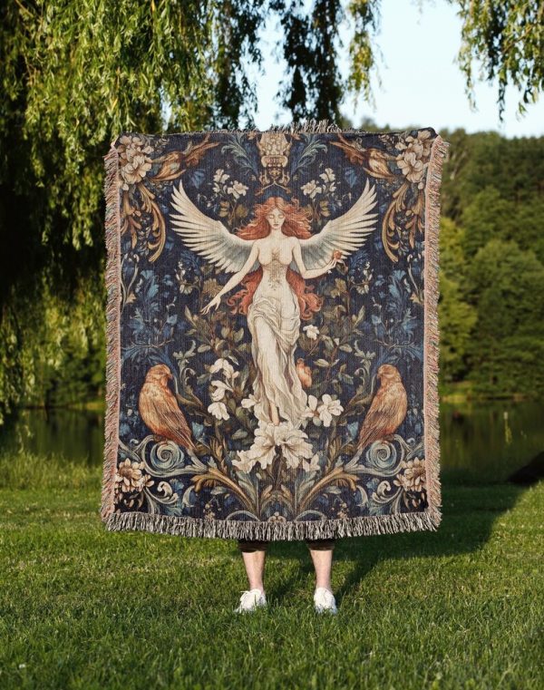 Aphrodite Floral Woven Blanket