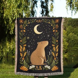 Capybara Woven Blanket