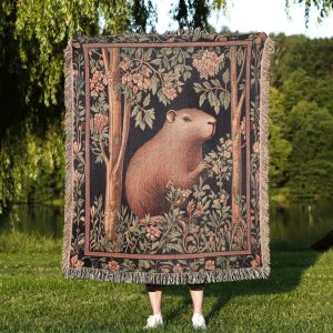 Capybara Woven Blanket