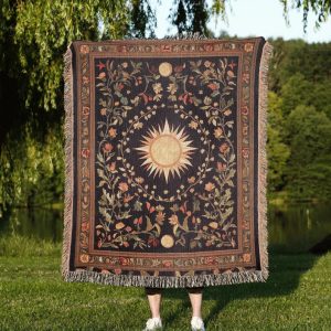 Celestial Sun And Moon Blanket