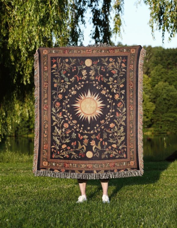 Celestial Sun And Moon Blanket