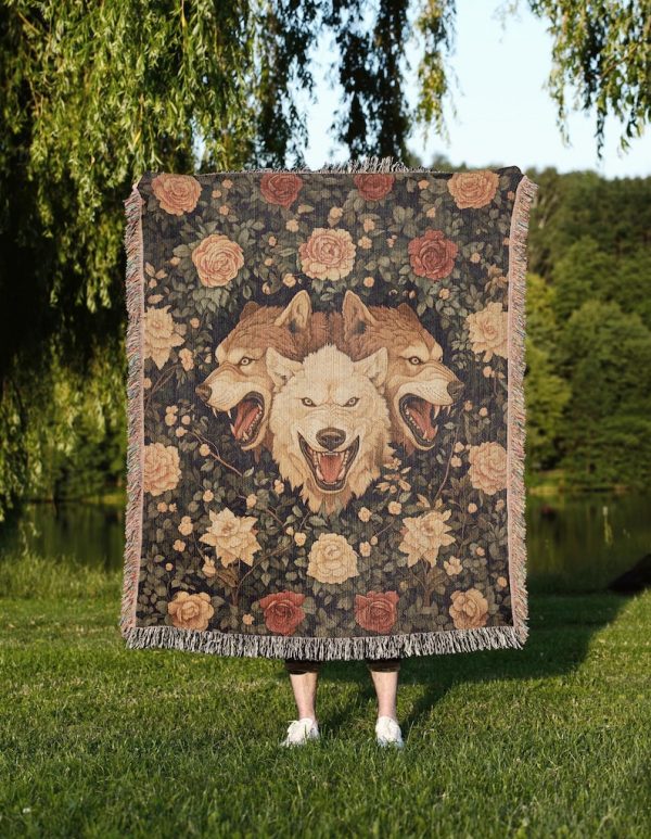 Cerberus Floral Woven Blanket