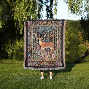 Cottagcore Buck Woven Blanket