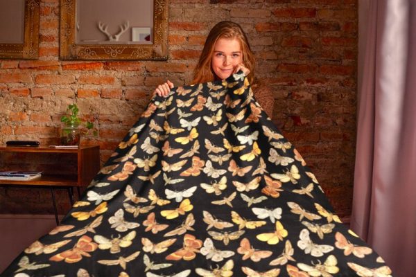 Cottagecore Moth Blanket