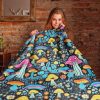 Cottagecore Mushroom Blanket
