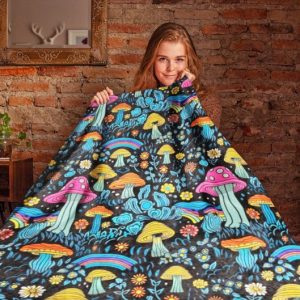Cottagecore Mushroom Blanket
