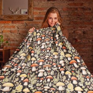 Cottagecore Mushroom Blanket