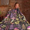 Cottagecore Mushroom Blanket