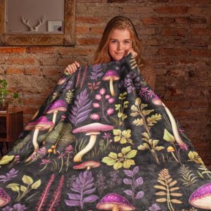 Cottagecore Mushroom Blanket
