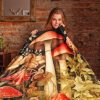 Cottagecore Mushroom Blanket