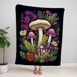 Cottagecore Mushroom Blanket
