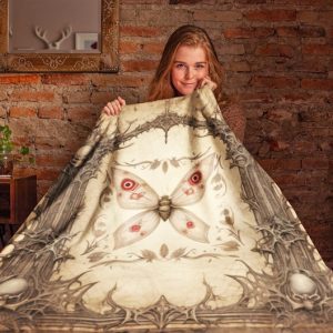 Dark Academia Goth Blanket