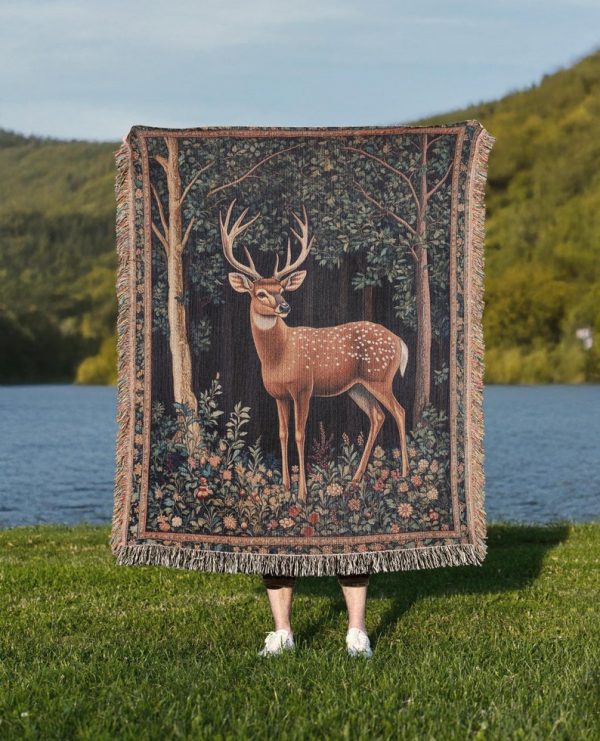 Deer Woven Blanket