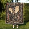 Dragon Jacquard Woven Blanket