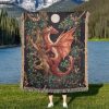 Dragon Jacquard Woven Blanket