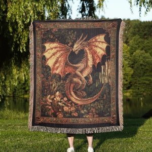 Dragon Lover Woven Blanket