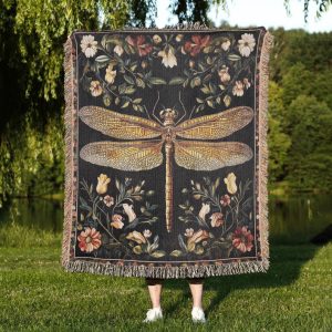 Dragonfly Woven Blanket