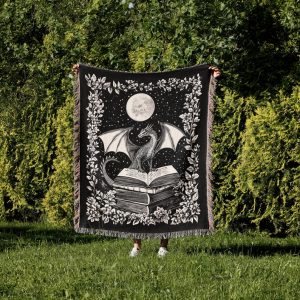 Fantasy Book Dragon Blanket