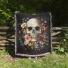 Floral Skull Blanket