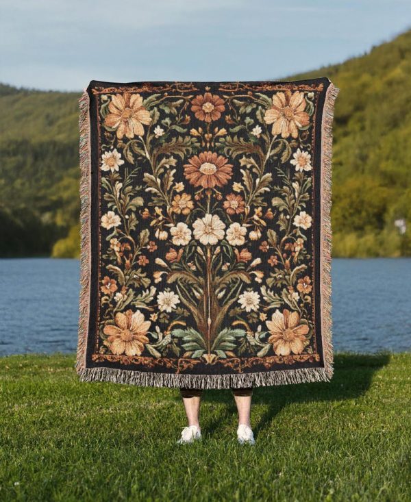 Floral Woven Blanket