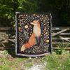 Fox Woven Tapestry Blanket