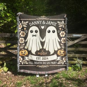 Ghost Couple Personalized Wedding Blanket