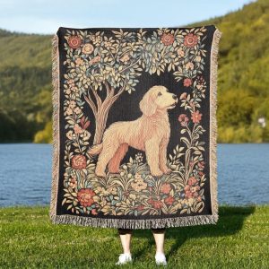 Goldendoodle Woven Blanket