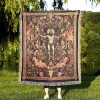 Hades Floral Woven Blanket