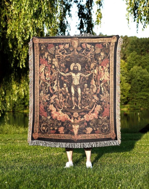 Hades Floral Woven Blanket