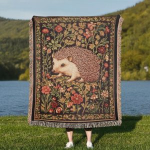 Hedgehog Woven Blanket