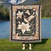 Hummingbird Woven Tapestry Blanket