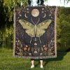 Luna Moth Woven Blanket