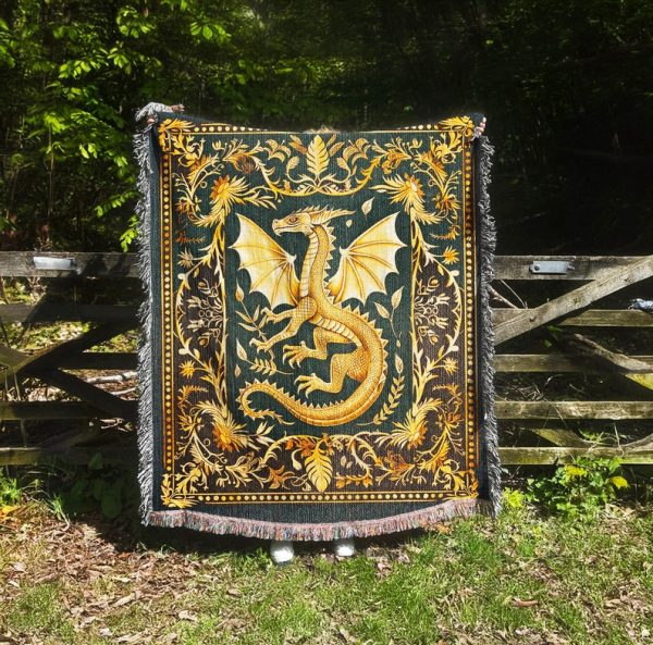 Medieval Dragon Blanket