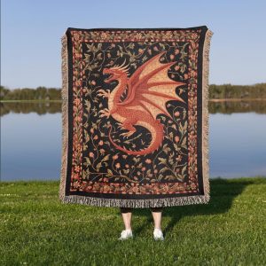 Medieval Dragon Blanket
