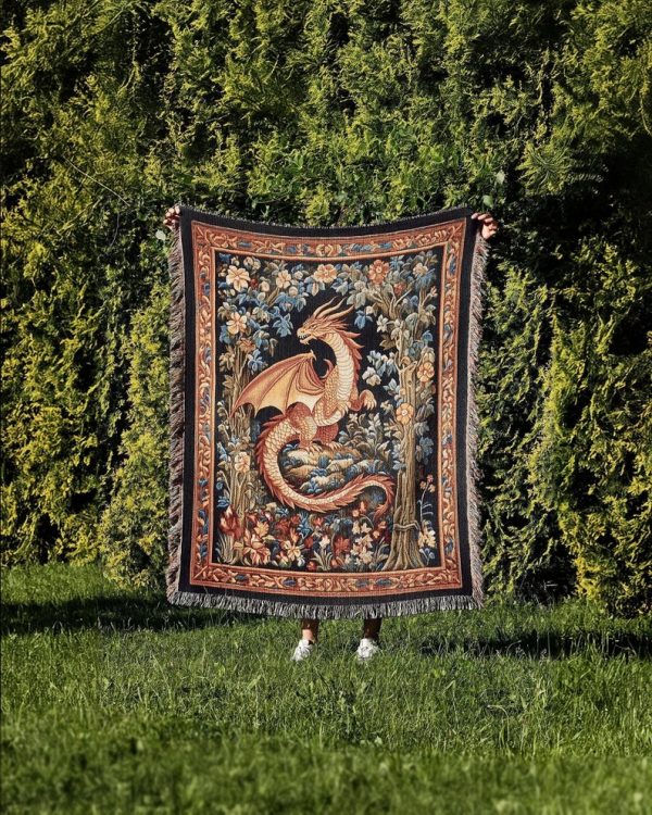 Medieval Dragon Blanket