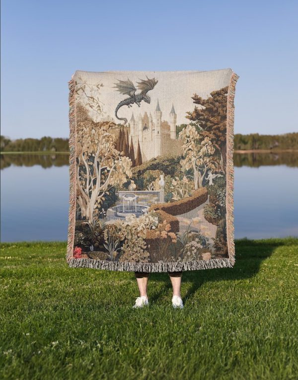 Medieval Garden Tapestry Blanket