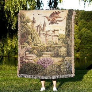 Medieval Garden Tapestry Blanket