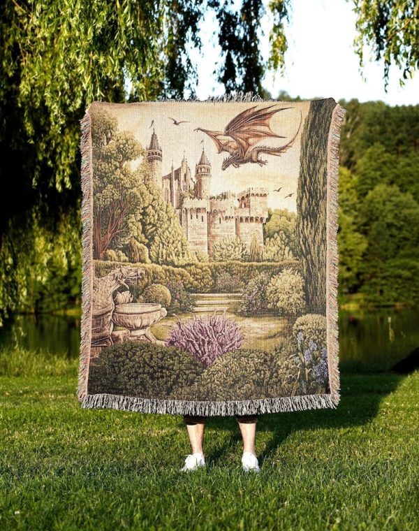 Medieval Garden Tapestry Blanket