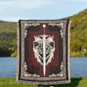 Medieval Sword Tapestry Blanket