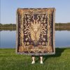 Medusa Floral Woven Blanket